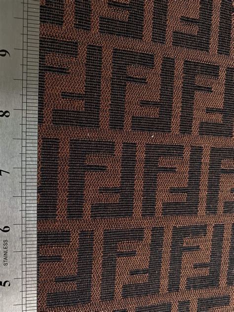 dark brown Fendi fabric